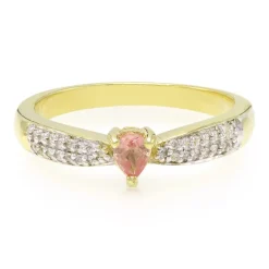 Padparadscha-Saphir-Silberring