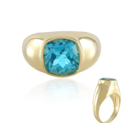 Paraibafarbener Topas-Silberring