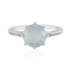 Paraiba-Opal-Silberring