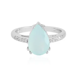 Paraiba-Opal-Silberring
