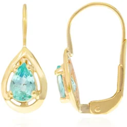 Paraiba-Turmalin-Goldohrringe (CUSTODANA)