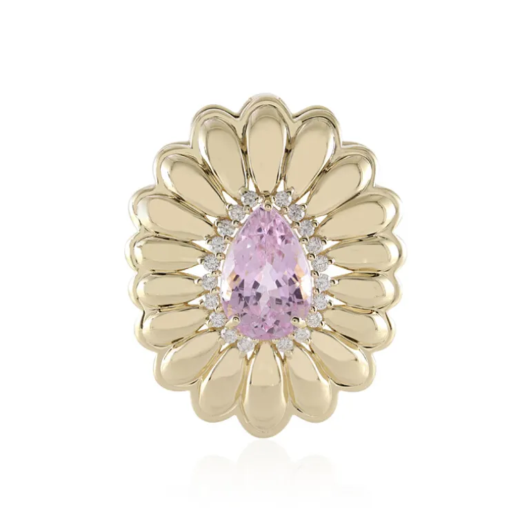 Patroke-Kunzit-Goldanhänger (de Melo)