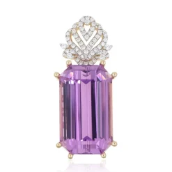 Patroke-Kunzit-Goldanhänger (AMAYANI)