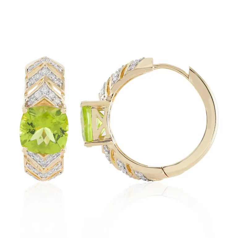Peridot-Goldohrringe (SUHANA)