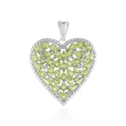 Peridot-Silberanhänger