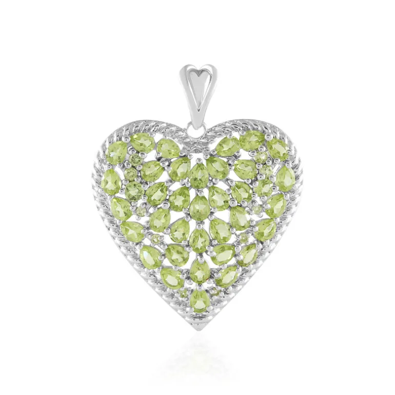 Peridot-Silberanhänger