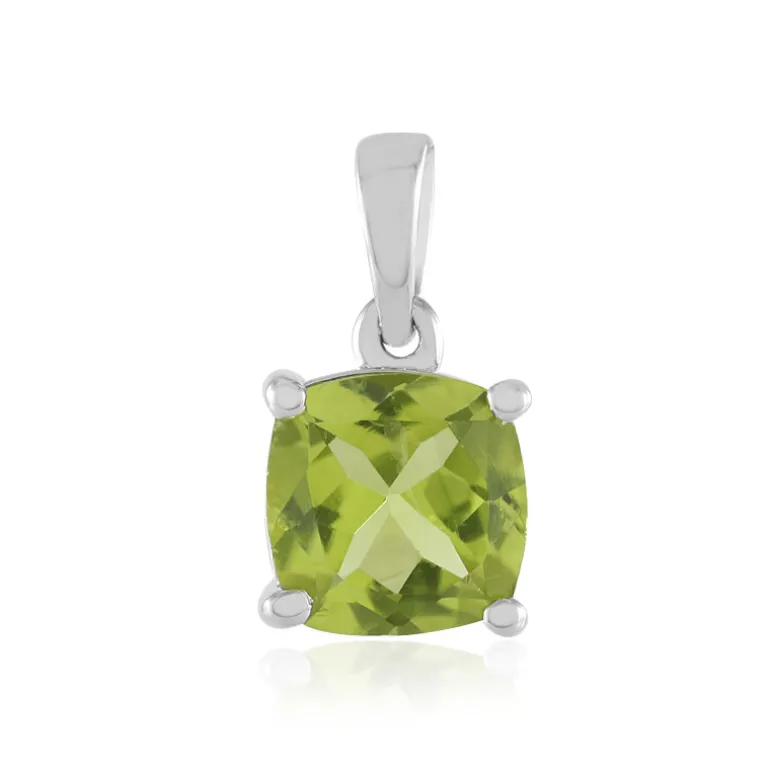 Peridot-Silberanhänger