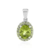 Peridot-Silberanhänger