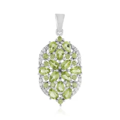 Peridot-Silberanhänger