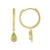 Peridot-Silberohrringe