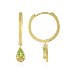 Peridot-Silberohrringe