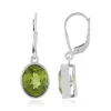 Peridot-Silberohrringe
