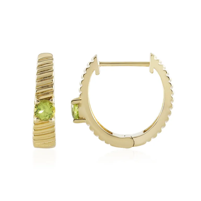 Peridot-Silberohrringe