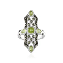 Peridot-Silberring