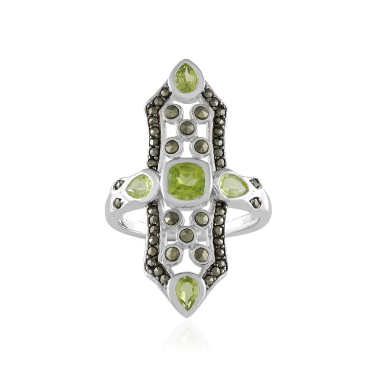 Peridot-Silberring