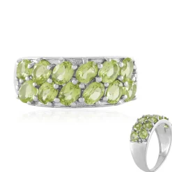 Peridot-Silberring