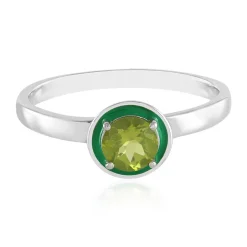 Peridot-Silberring