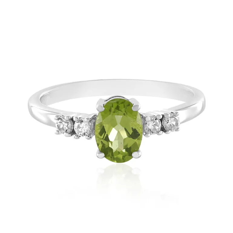 Peridot-Silberring