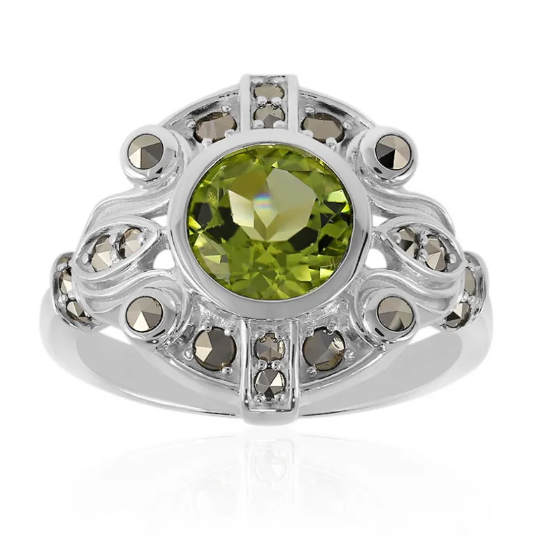 Peridot-Silberring (Annette classic)