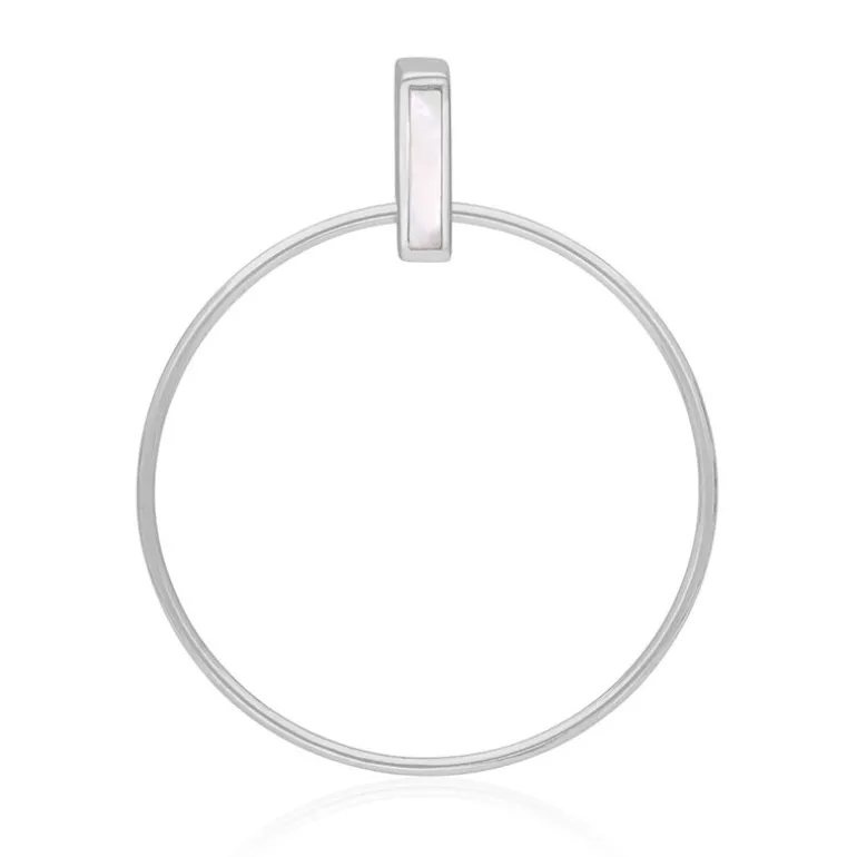 Perlmutt-Silberanhänger