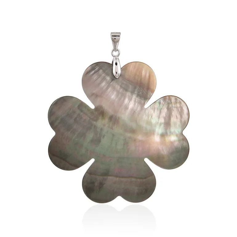 Perlmutt-Silberanhänger