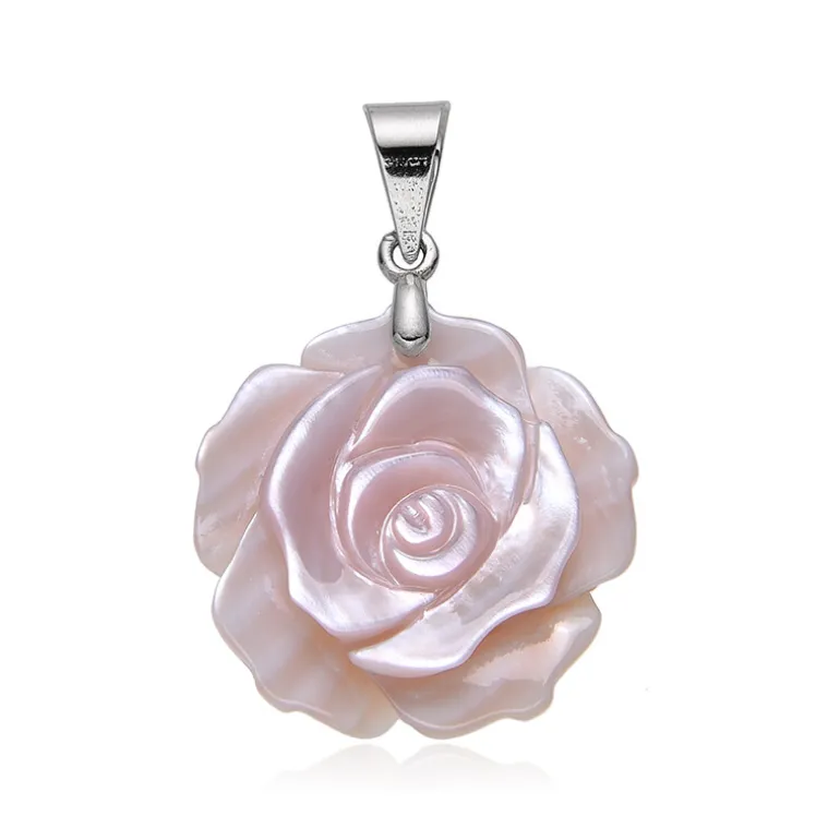 Perlmutt-Silberanhänger