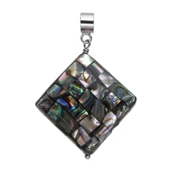 Perlmutt-Silberanhänger