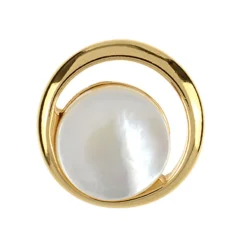 Perlmutt-Silberanhänger