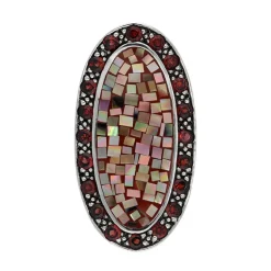 Perlmutt-Silberanhänger