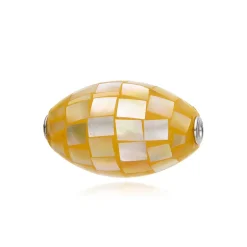 Perlmutt-Silberanhänger