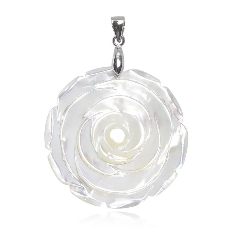 Perlmutt-Silberanhänger