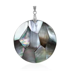 Perlmutt-Silberanhänger