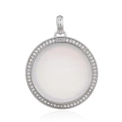 Perlmutt-Silberanhänger