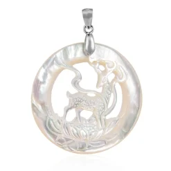 Perlmutt-Silberanhänger