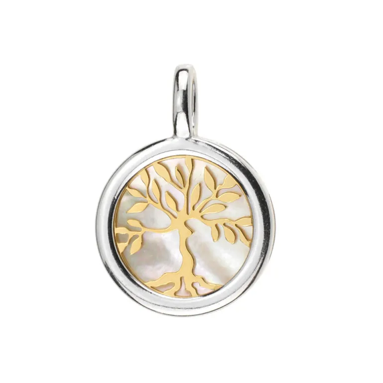 Perlmutt-Silberanhänger