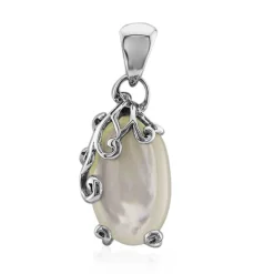 Perlmutt-Silberanhänger (Art of Nature)