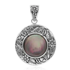 Perlmutt-Silberanhänger (Art of Nature)