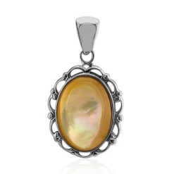 Perlmutt-Silberanhänger (Art of Nature)