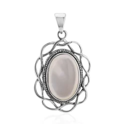 Perlmutt-Silberanhänger (Art of Nature)