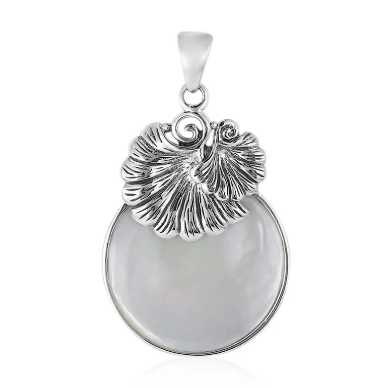 Perlmutt-Silberanhänger (Art of Nature)