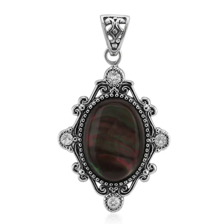 Perlmutt-Silberanhänger (Art of Nature)