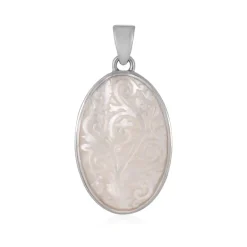 Perlmutt-Silberanhänger (Bali Barong)