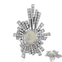 Perlmutt-Silberring (SAELOCANA)