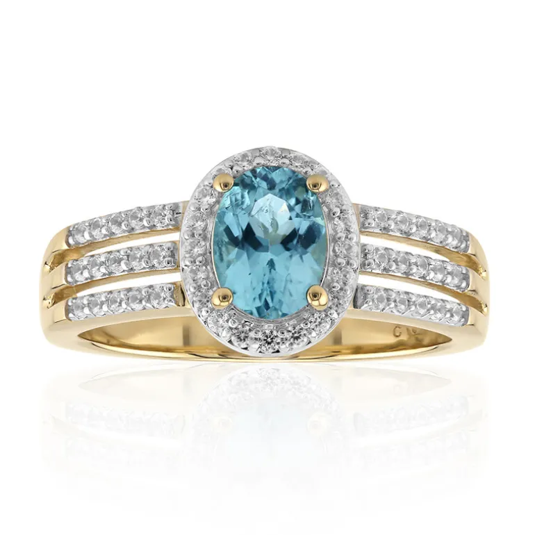 Petrolfarbener Turmalin-Goldring (Mark Kaufman)