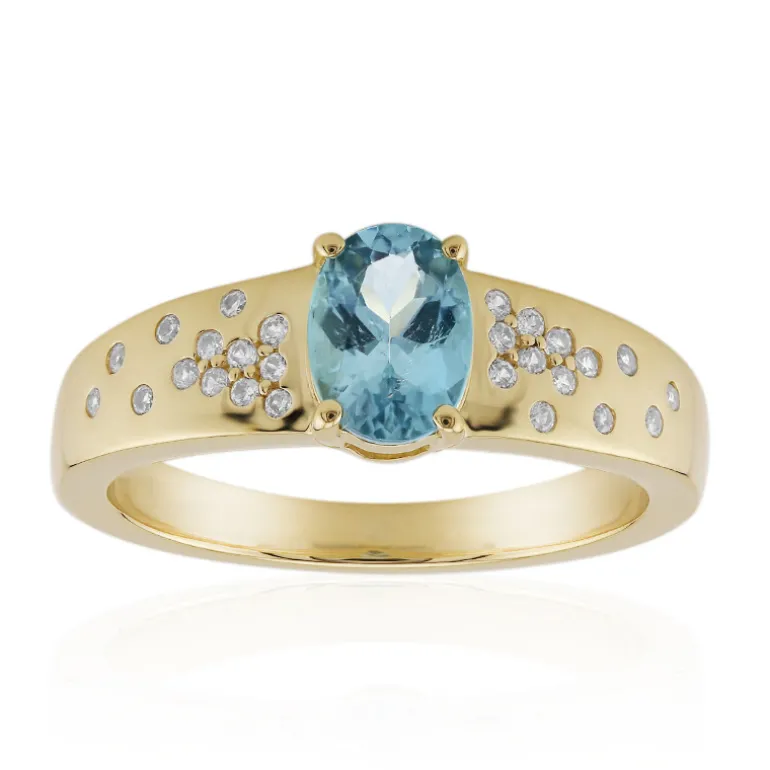 Petrolfarbener Turmalin-Goldring (Mark Kaufman)