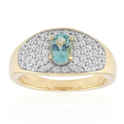 Petrolfarbener Turmalin-Goldring (Mark Kaufman)