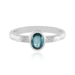 Petrol-Kyanit-Silberring