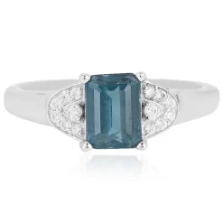 Petrol-Kyanit-Silberring