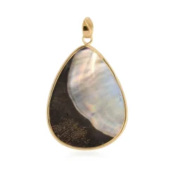 Pinctada-Perlmutt-Silberanhänger (Bali Barong)