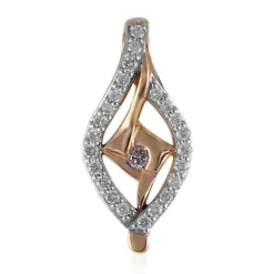 Pinkfarbener I3 Argyle-Brillant-Goldanhänger (Mark Tremonti)